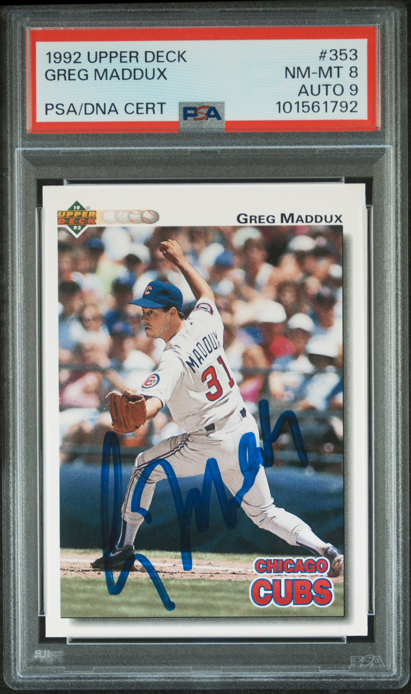 1992 Upper Deck Greg Maddux #353 front