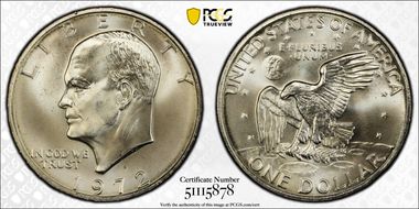 1972-S $1 Silver MS67