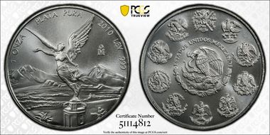 2010-Mo Onza Libertad Ag MS68