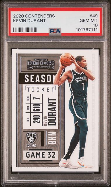 2020 Contenders #49 Kevin Durant front