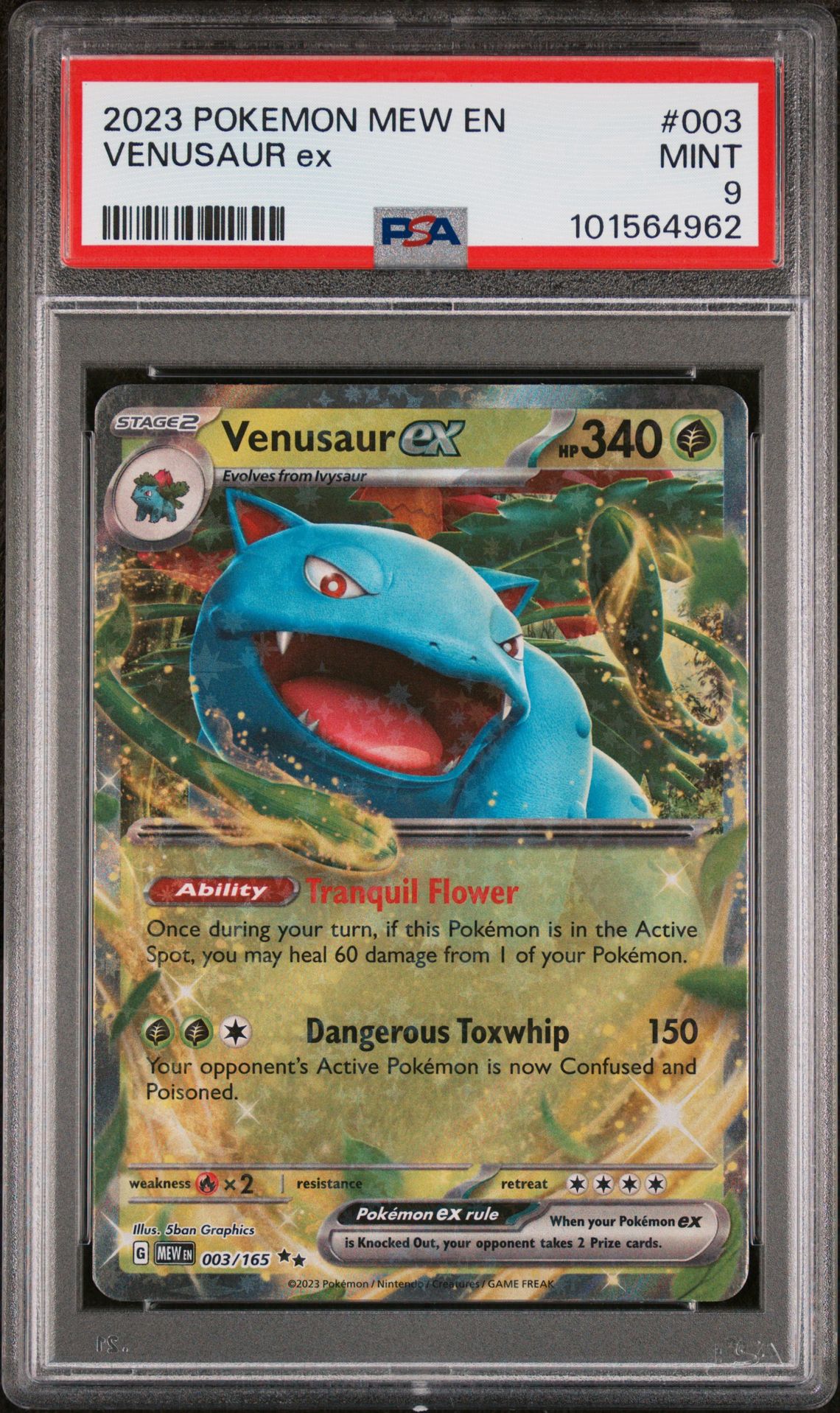 2023 Pokemon POKEMON MEW EN-151 #003 Venusaur Ex front