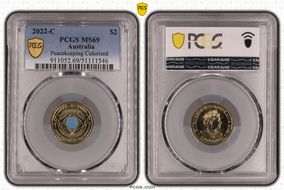 2022-C $2 Peacekeeping Colorized MS69