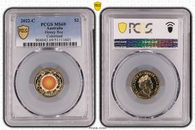 2022-C $2 Honey Bee Colorized MS69