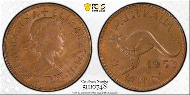1953 A. (p) 1D MS64BN