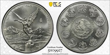 2000-Mo Onza Libertad Ag MS68