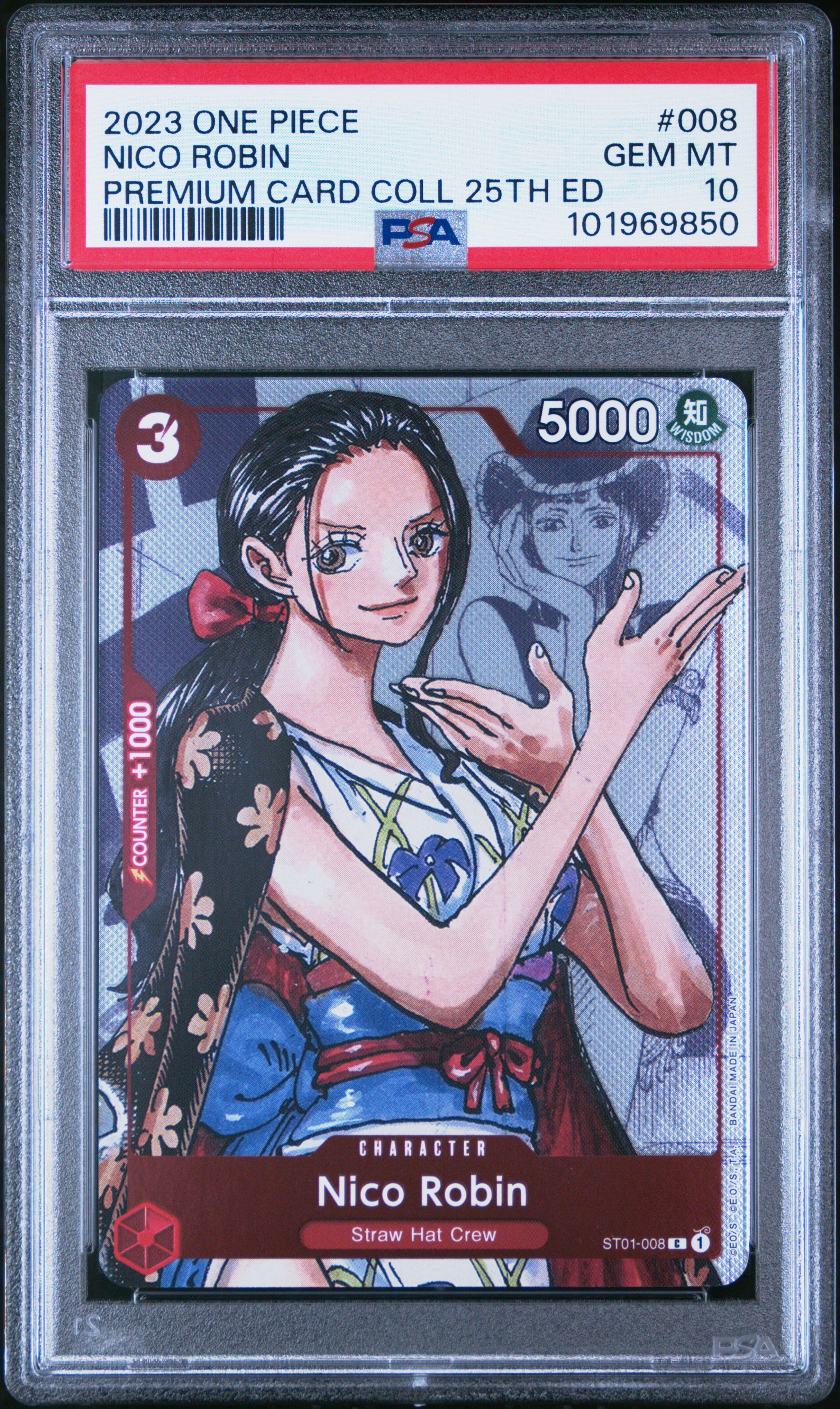 2023 #008 Nico Robin PSA 10 One Piece Premium Card Collection 25th Edition