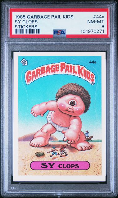 1985 Topps Garbage Pail Kids STICKERS #44A Sy Clops front