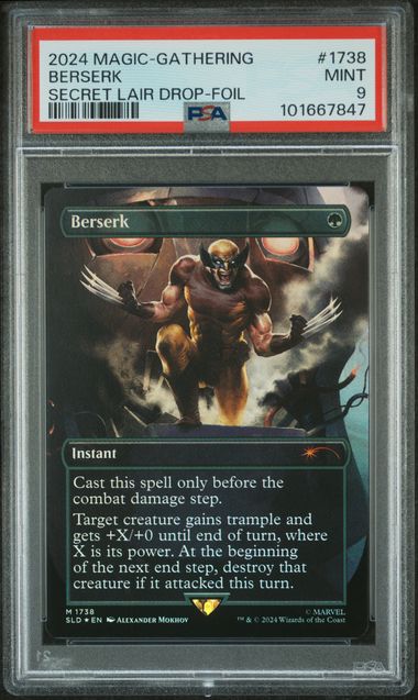 2024 MTG MAGIC THE GATHERING SECRET LAIR DROP Foil #1738 Berserk front
