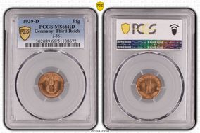 1939-D Pfg J-361 MS66RD