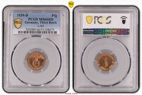 1939-D Pfg J-361 MS66RD