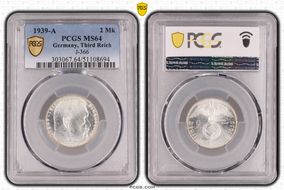 1939-A 2 Mk J-366 MS64