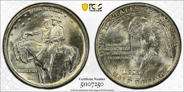 1925 50C Stone Mountain MS65