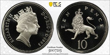 1993 10p S-F4 PR70DCAM