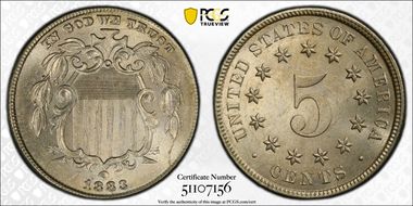 1883 5C Shield MS63