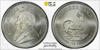 2024 1 Rand Krugerrand Silver MS66