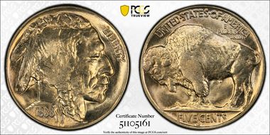 1938-D 5C Buffalo MS66