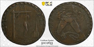 (c.1790) Tk 1/2D DH-829a Middlesex, Spence's AU53BN