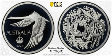 2024 Medal Swan "Pattern Dollar" Ag ACR 60th Anniversary PR70DCAM