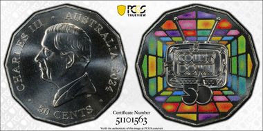 2024 50C 50 Years of Countdown Colorized MS69