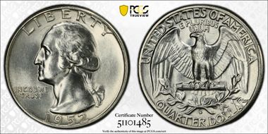 1952-D 25C MS64