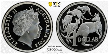 2012 $1 Silver PR69DCAM