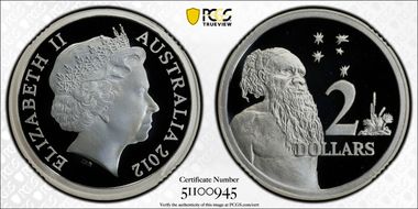 2012 $2 Silver PR70DCAM