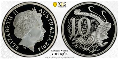 2012 10C Silver PR69DCAM