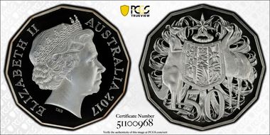 2017 50C Silver PR70DCAM