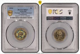 2024 $2 Olympic Team Colorized Community MS67