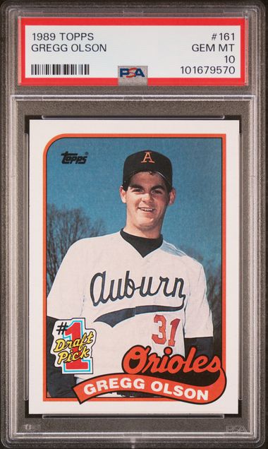 1989 Topps #161 Gregg Olson front