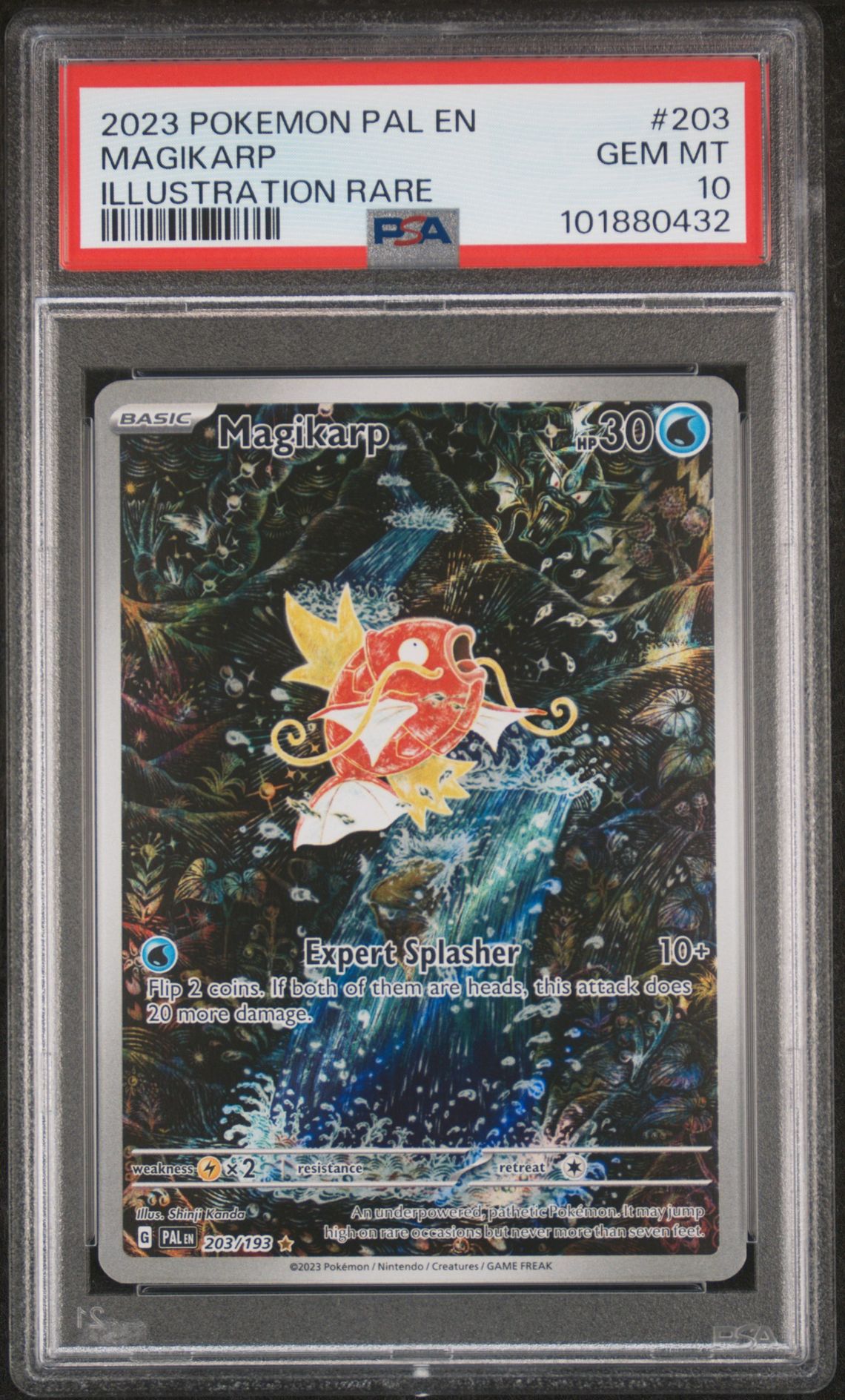 2023 Pokemon POKEMON PAL EN-PALDEA EVOLVED ILLUSTRATION RARE #203 Magikarp front