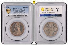 1887 Florin S-3925 Jubilee Head N1