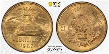 1952-Mo 20C KM-439 MS65RD