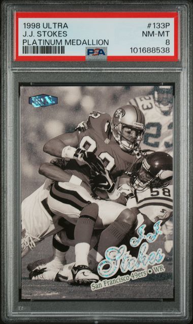 1998 Ultra J.j. Stokes #133P (Platinum Medallion) Nm-Mt 8 front