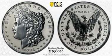 2024-S $1 Morgan Dollar Rev PR Two-Coin Reverse Proof Set First Strike PR70