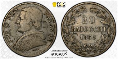 1865-R 20 B Anno XX Berman-3314  Ag N1