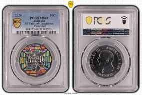 2024 50C 50 Years of Countdown Colorized MS69