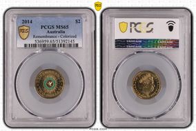 2014 $2 Remembrance - Colorized MS65