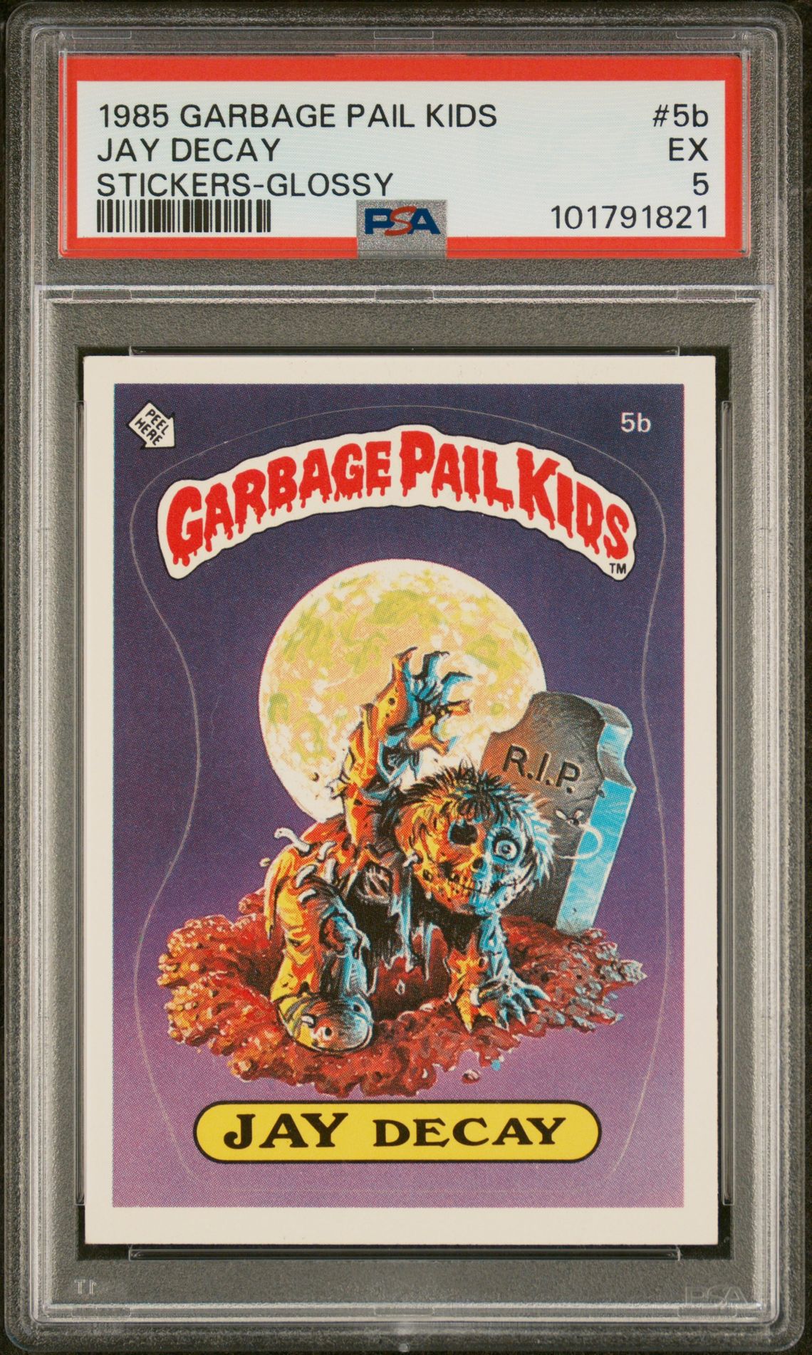1985 Topps Garbage Pail Kids #5B Jay Decay front