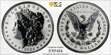 2024-S $1 Morgan Dollar Rev PR Two-Coin Reverse Proof Set First Strike PR70