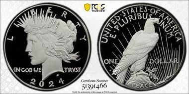 2024-S $1 Peace Dollar First Strike PR70DCAM