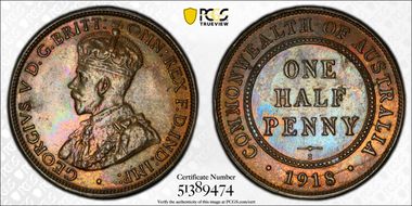 1918-I 1/2D MS65BN