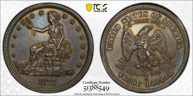 1877-S T$1 AU55