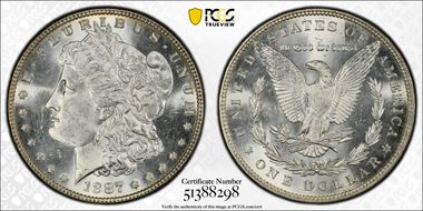 1887 $1 MS65