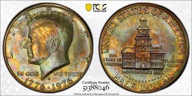 1976-D 50C Clad MS64