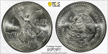 1988-Mo Onza Libertad Ag - DDO MS67