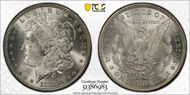 1881 $1 MS65