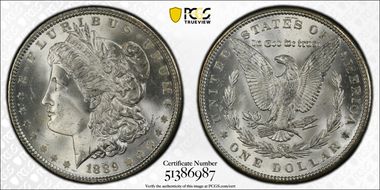 1889 $1 MS66