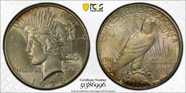 1935 $1 MS64