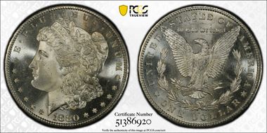 1880-S $1 MS67
